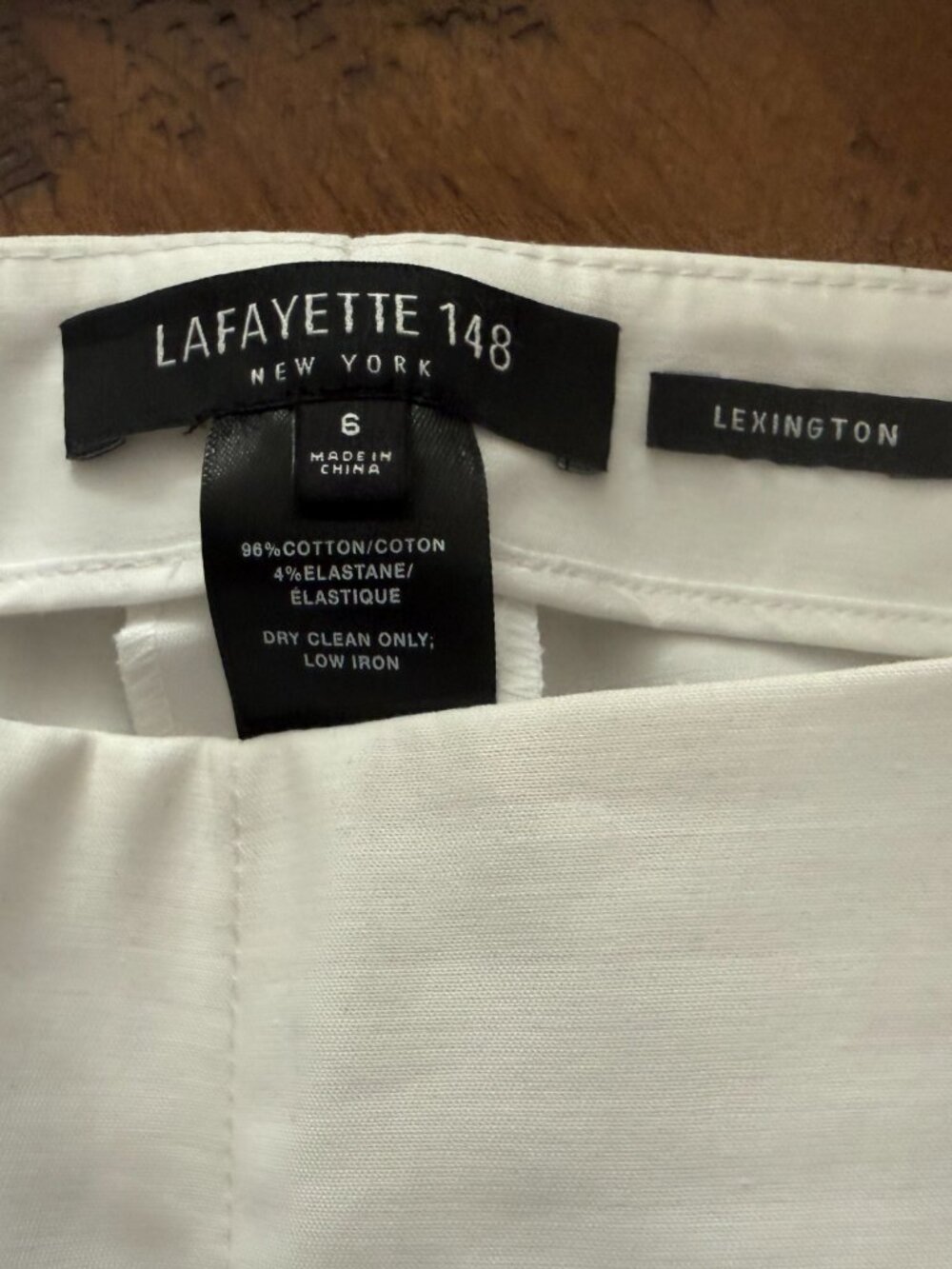 Lafayette 148 New York Lexington Cropped Pant (White, Size 6) - Picture 6 of 8